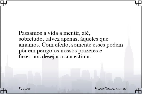 Frase de Proust