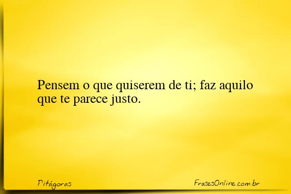 Frase de Pitágoras