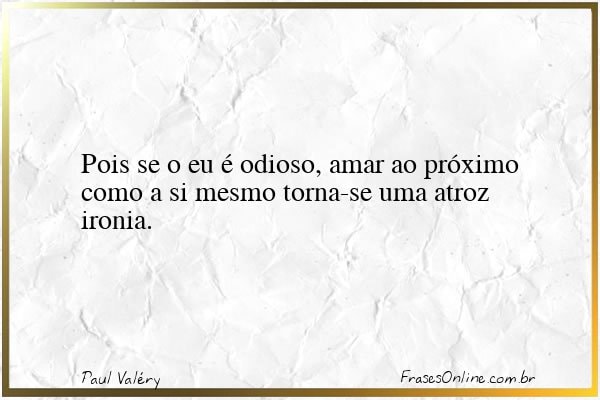 Frase de Paul Valéry