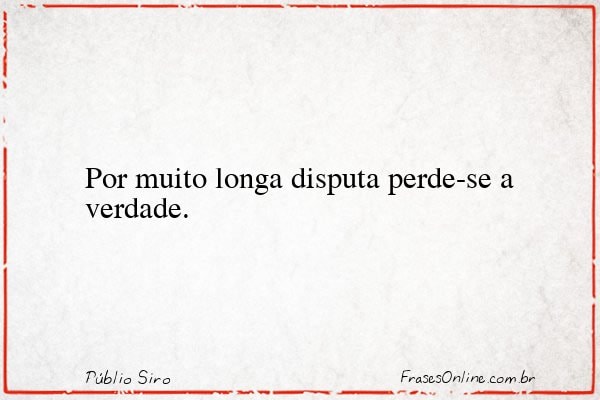 Frase de Públio Siro