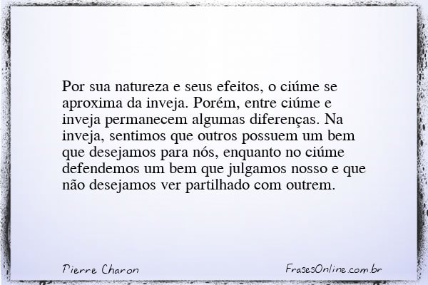Frase de Pierre Charon