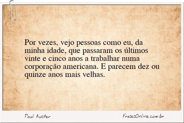 Frase de Paul Auster