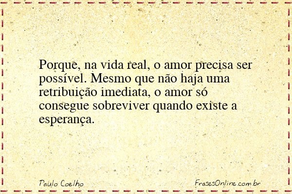 Frase de Paulo Coelho