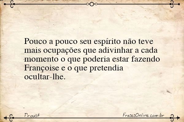 Frase de Proust
