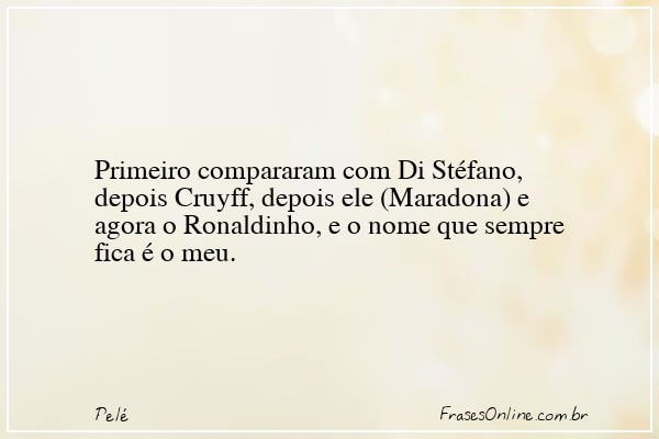 Frase de Pelé