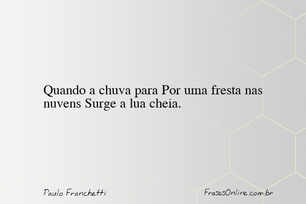 Frase de Paulo Franchetti