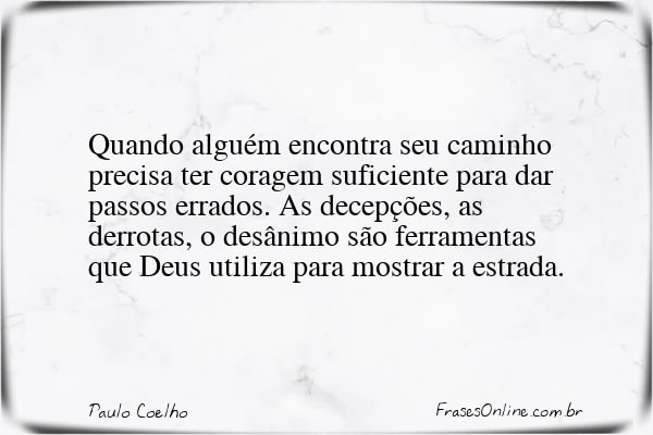 Frase de Paulo Coelho