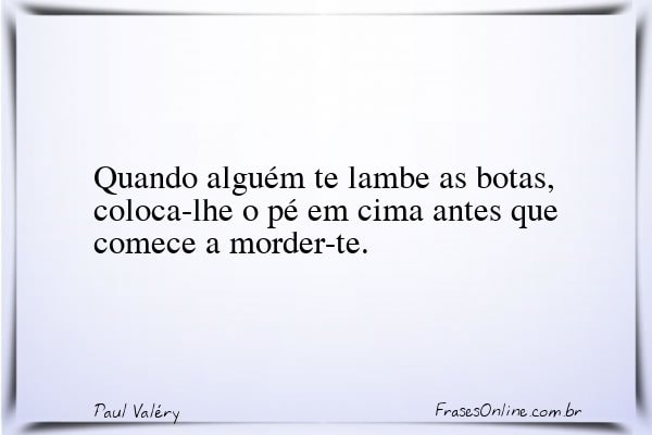 Frase de Paul Valéry