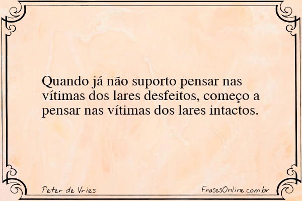 Frase de Peter de Vries