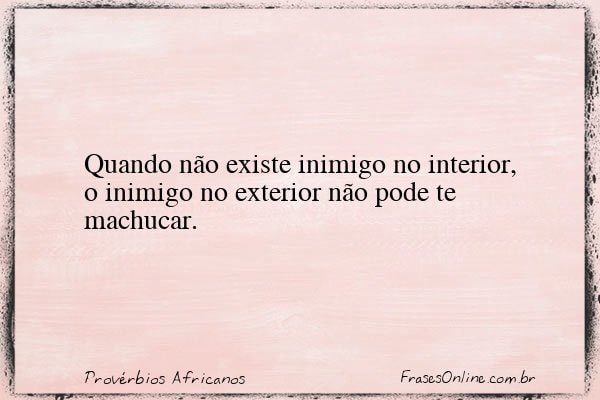 Frase de Provérbios Africanos