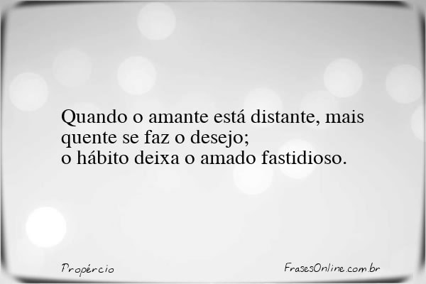 Frase de Propércio