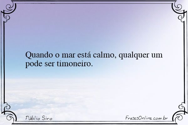 Frase de Públio Siro