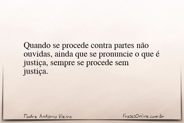 Frase de Padre Antônio Vieira