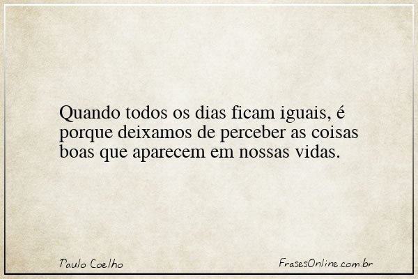 Frase de Paulo Coelho
