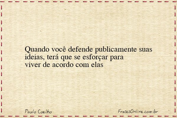 Frase de Paulo Coelho