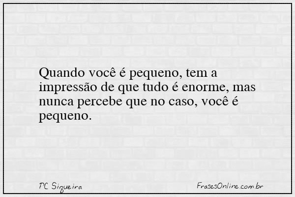 Frase de PC Siqueira