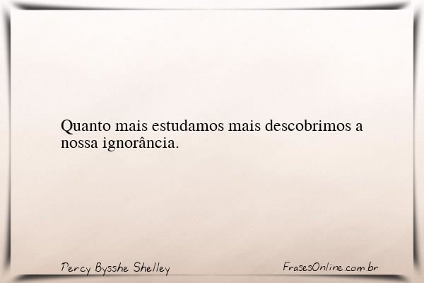 Frase de Percy Bysshe Shelley