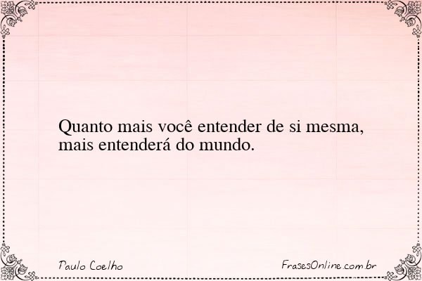 Frase de Paulo Coelho