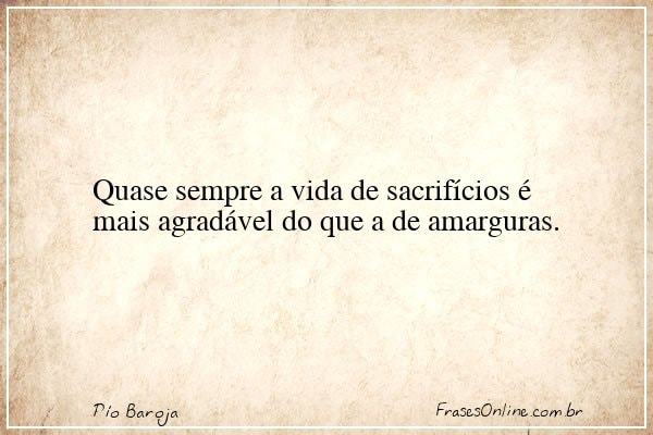 Frase de Pío Baroja