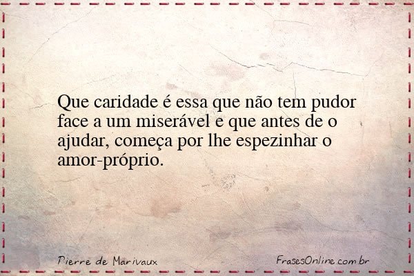 Frase de Pierre de Marivaux