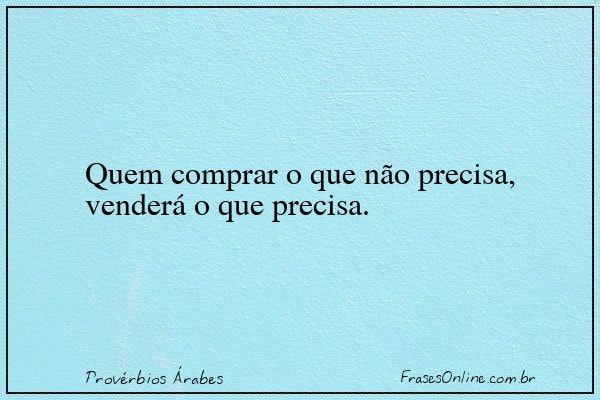 Frase de Provérbios Árabes