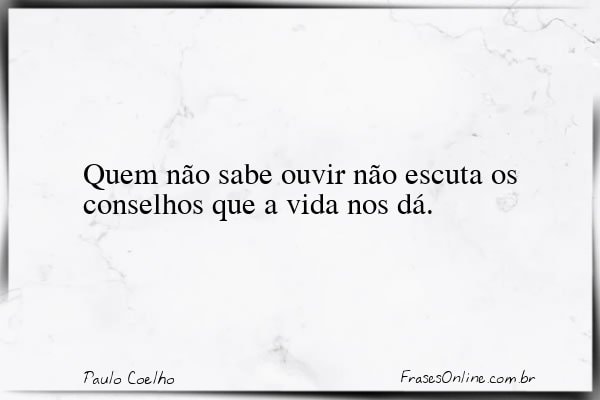 Frase de Paulo Coelho