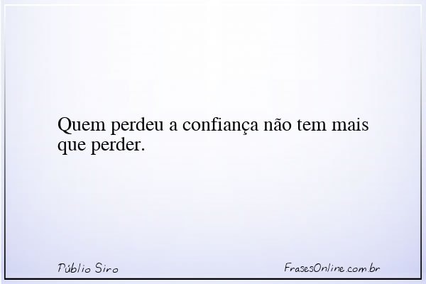 Frase de Públio Siro