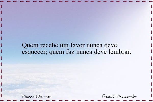 Frase de Pierre Charron