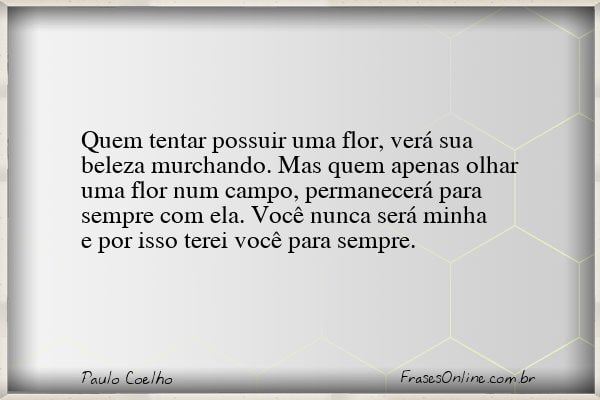 Frase de Paulo Coelho