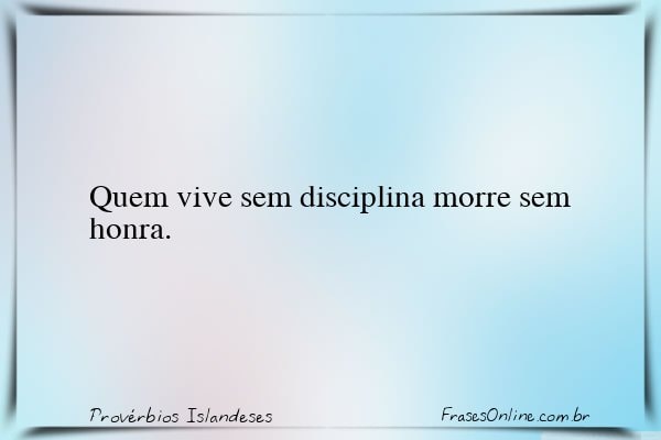 Frase de Provérbios Islandeses