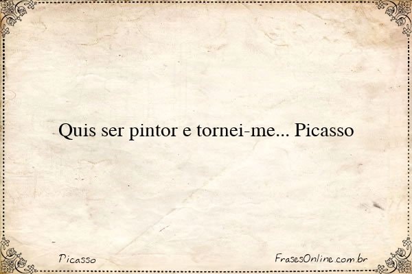 Frase de Picasso