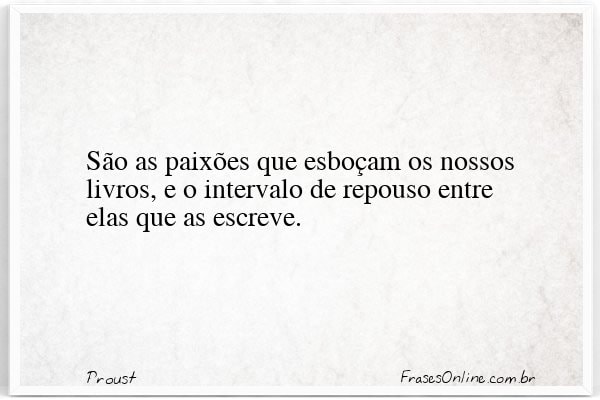 Frase de Proust