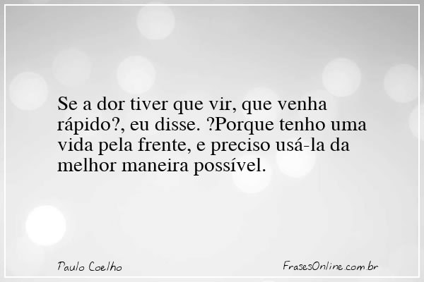 Frase de Paulo Coelho