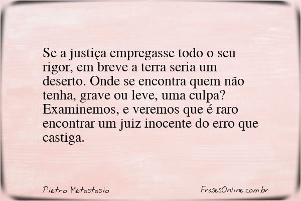 Frase de Pietro Metastasio