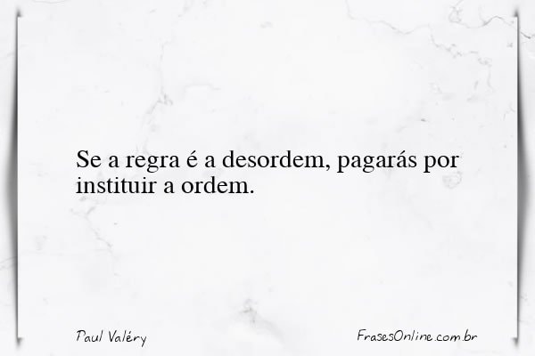 Frase de Paul Valéry