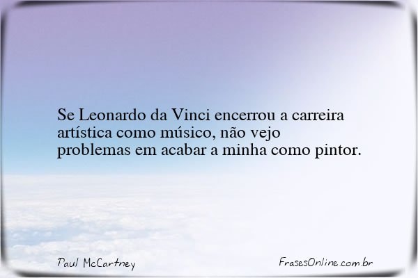 Frase de Paul McCartney
