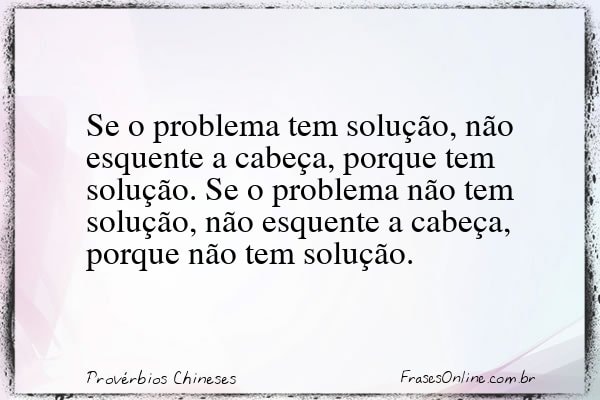 Frase de Provérbios Chineses