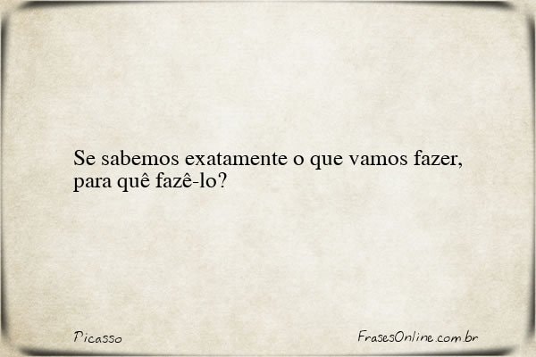 Frase de Picasso