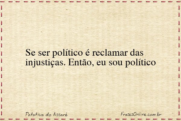 Frase de Patativa do Assaré