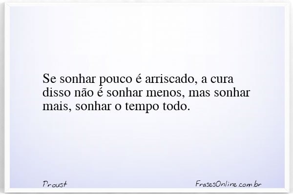Frase de Proust