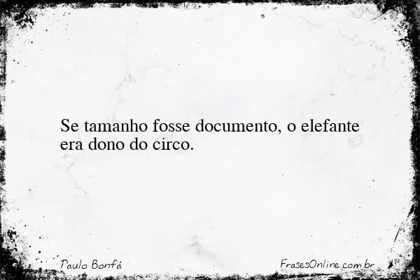 Frase de Paulo Bonfá
