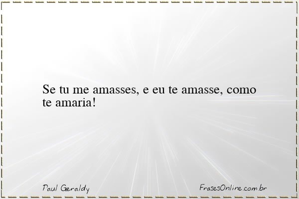 Frase de Paul Geraldy