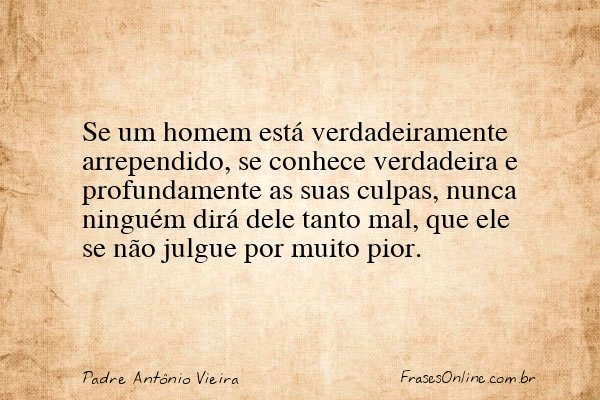 Frase de Padre Antônio Vieira