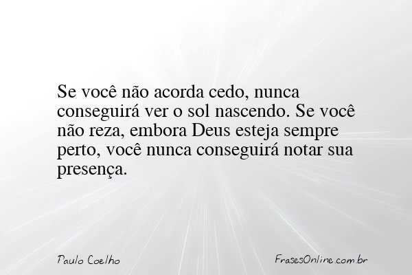 Frase de Paulo Coelho