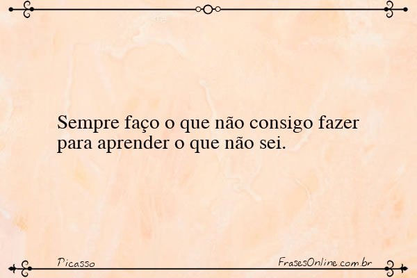 Frase de Picasso