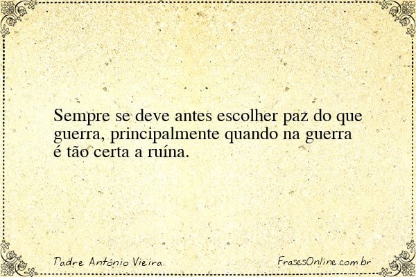 Frase de Padre Antônio Vieira