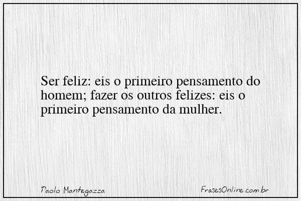Frase de Paolo Mantegazza