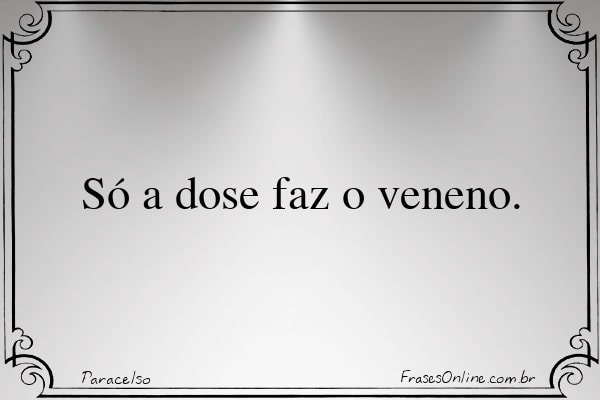 Frase de Paracelso