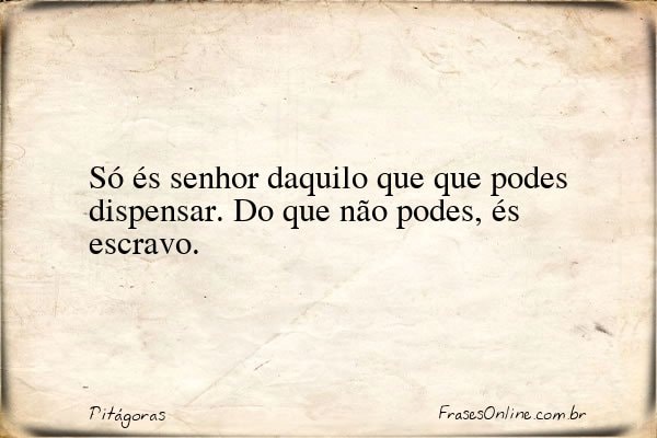 Frase de Pitágoras