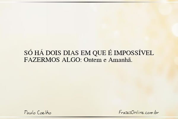 Frase de Paulo Coelho